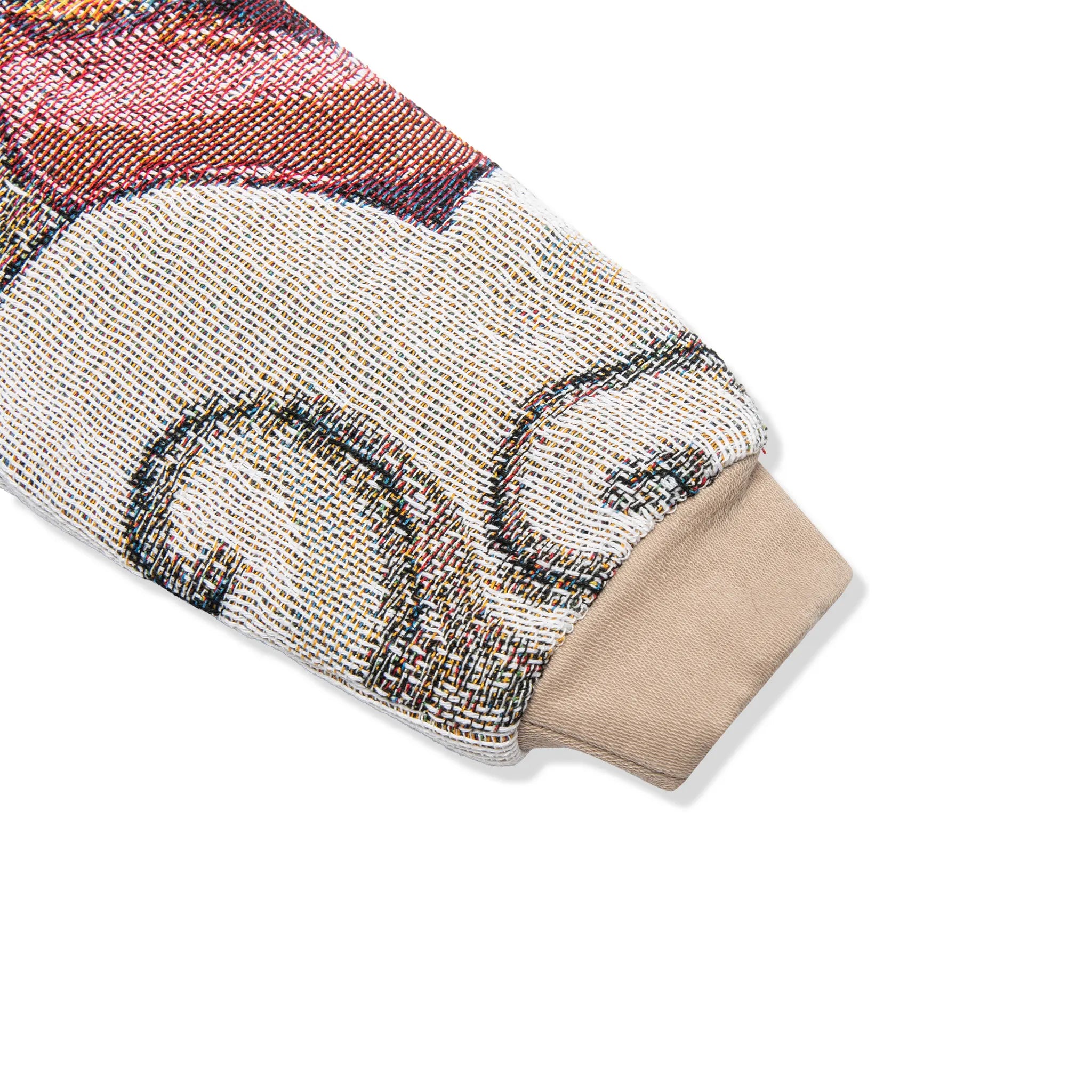 Detailed Sleeve View of Dedictd 9Tail Tapestry Collared Jacket